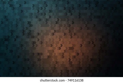 Dark Black vector modern geometrical background. Abstract template. Geometric pattern in square style with gradient.