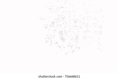 Dark Black vector modern geometrical circle abstract background. Dotted texture template. Geometric pattern in halftone style with gradient. 