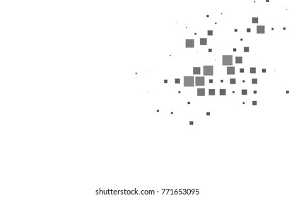 Dark Black vector modern geometrical background. Abstract template. Geometric pattern in square style with gradient.