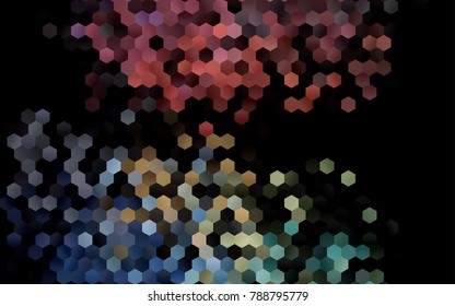 Dark Black vector modern geometrical abstract background. Texture, brand-new background. Geometric background in Origami style with gradient. 