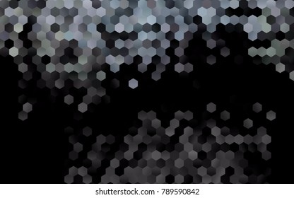 Dark Black vector modern geometrical abstract background. Texture, brand-new background. Geometric background in Origami style with gradient. 