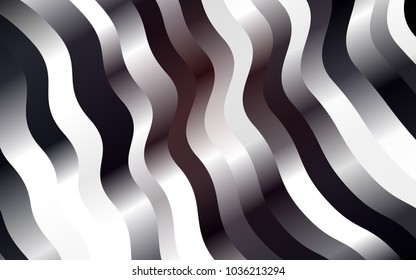 Dark Black vector pattern with bent lines. Brand-new colored illustration in marble style with gradient. Marble design for your web site.