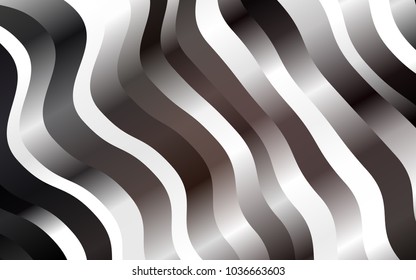 Dark Black vector pattern with bent ribbons. A completely new color illustration in marble style. The elegant pattern for brand book.