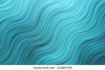 Dark Black vector pattern with bent lines. Blurred geometric sample with gradient bubbles.  The best blurred design for your business.