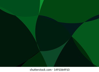 Dark Black vector pattern with bent ribbons. A vague circumflex abstract illustration with gradient. A completely new template for your business design.