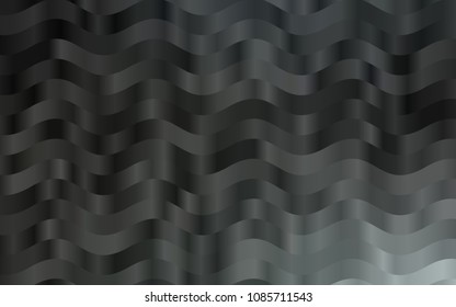 Dark Black vector pattern with bubble shapes. Shining illustration, which consist of blurred lines, circles. Marble design for your web site.