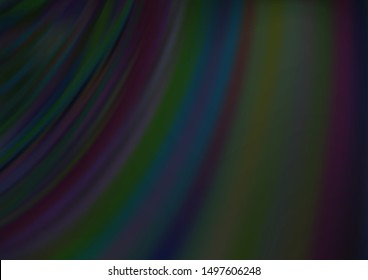 Dark Black vector pattern with bubble shapes. Geometric illustration in marble style with gradient.  New composition for your brand book.