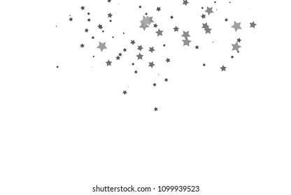 Dark Black vector pattern with christmas stars. Stars on blurred abstract background with gradient. The pattern can be used for wrapping gifts.