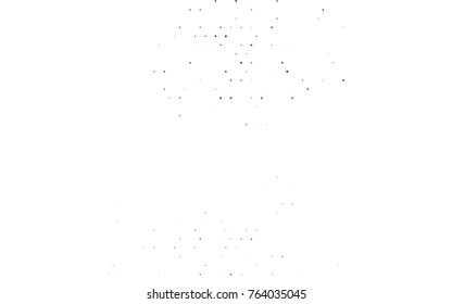 Dark Black vector pattern with colored spheres. Geometric sample of repeating circles on white background in halftone style.