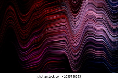 Dark Black vector pattern with curved circles. An elegant bright illustration with gradient. Marble design for your web site.