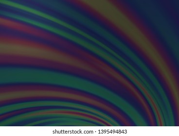 Dark Black vector pattern with curved circles. Brand new colored illustration in marble style with gradient. The template for cell phone backgrounds.
