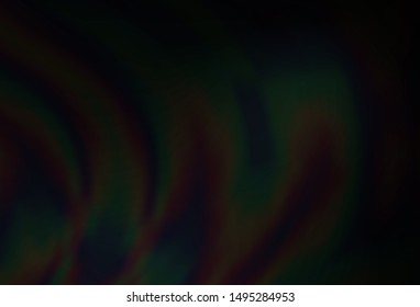 Dark Black vector pattern with curved circles. An elegant bright illustration with gradient. Pattern for your business design.