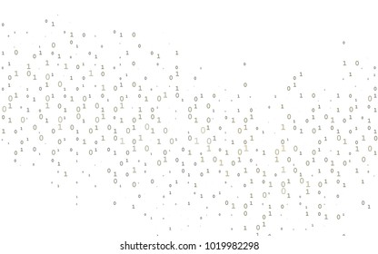 Dark Black vector pattern with Digit symbols. Shining colorful illustration with isolated Digit signs. The pattern can be used for ad, booklets, leaflets of education.