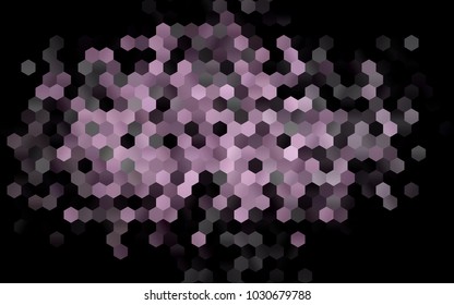 Dark Black vector pattern. Hexagonal template. Geometric sample. Repeating hexagon shapes. Brand-New texture for your design. Pattern can be used for background