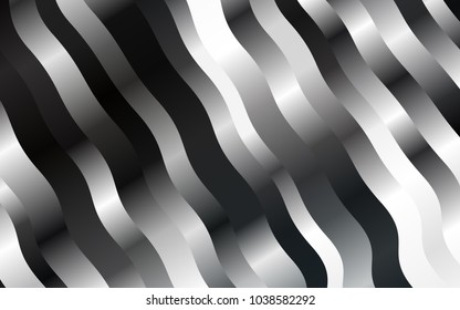 Dark Black vector pattern with lamp shapes. Blurred geometric sample with gradient bubbles.  New composition for your brand book.