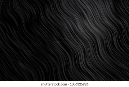 Dark Black vector pattern with lamp shapes. Blurred geometric sample with gradient bubbles.  A completely new marble design for your business.