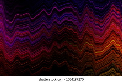 Dark Black vector pattern with lava shapes. Creative geometric illustration in marble style with gradient. A new texture for your  ad, booklets, leaflets.