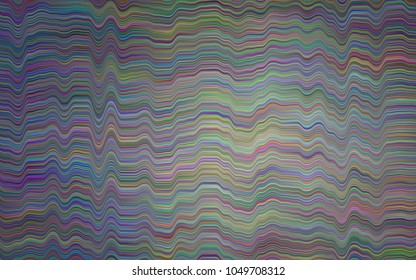 Dark Black vector pattern with lava shapes. Modern gradient abstract illustration with bandy lines. Marble design for your web site.