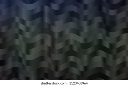 Dark Black vector pattern with lava shapes. A vague circumflex abstract illustration with gradient. Marble style for your business design.