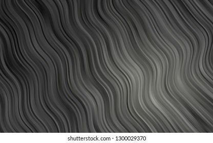 Dark Black vector pattern with lava shapes. A sample with blurred bubble shapes. A new texture for your  ad, booklets, leaflets.