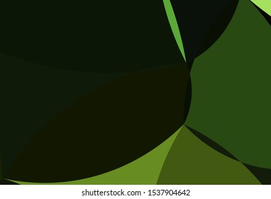 Dark Black vector pattern with lava shapes. A completely new color illustration in marble style. Textured wave pattern for backgrounds.