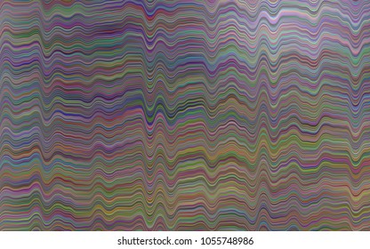 Dark Black vector pattern with lines, ovals. Brand-new colored illustration in marble style with gradient. Marble design for your web site.