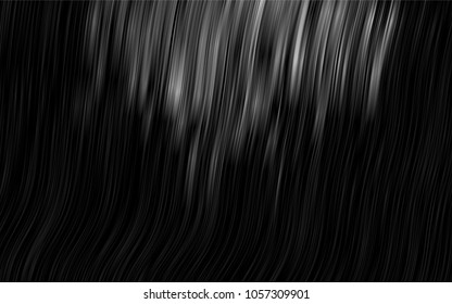 Dark Black vector pattern with lines, ovals. Colorful abstract illustration with gradient lines. Marble design for your web site.