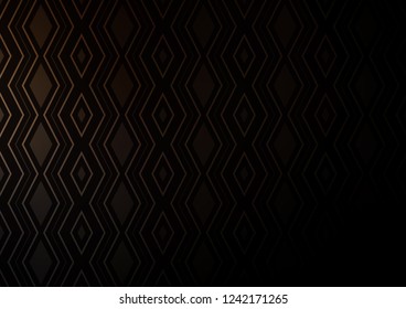 Dark Black vector pattern with lines, rectangles. Colorful decorative design in simple style with lines, rhombuses. Smart design for your business advert.