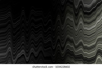 Dark Black vector pattern with liquid shapes. Creative illustration in halftone marble style with gradient. The best blurred design for your business.