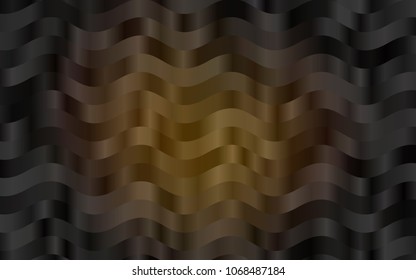 Dark Black vector pattern with liquid shapes. A sample with blurred bubble shapes. Pattern for your business design.