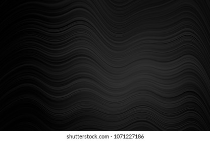 Dark Black vector pattern with liquid shapes. A completely new color illustration in marble style. New composition for your brand book.