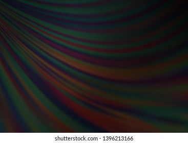 Dark Black vector pattern with liquid shapes. Colorful illustration in abstract marble style with gradient. Pattern for your business design.