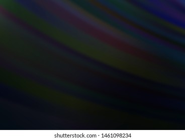 Dark Black vector pattern with narrow lines. Glitter abstract illustration with colored sticks. Backdrop for TV commercials.