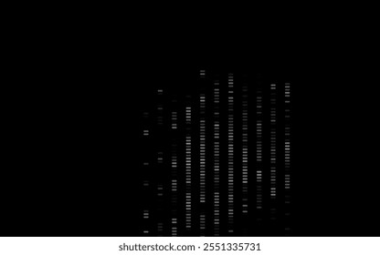 Dark Black vector pattern with narrow lines. Glitter abstract illustration with colored sticks. Best design for your ad, poster, banner.