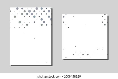 Dark Black vector pattern for posters. Glitter abstract design concept with text box. Pattern can be used as a template for calendars.
