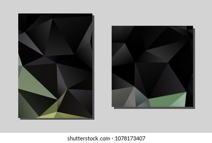Dark Black vector pattern for posters. Modern abstract design concept with colorful gradient. Beautiful design for cover of notepads.
