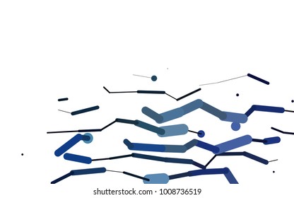 Dark Black vector pattern with rounded lines. Blurred decorative design in simple style with lines. The pattern can be used for websites.