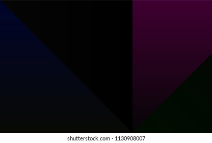 Dark Black vector pattern with spectrum of colors. Colorful gradient set with collection of rainbow colors. Pattern for easy creation of leaflets, banners, booklets.