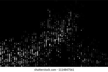 Dark Black vector  pattern with spheres. Blurred bubbles on abstract background with colorful gradient. New design for ad, poster, banner of your website.