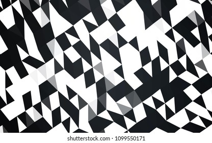 Dark Black vector polygon abstract background. Triangular geometric sample with gradient.  Brand new style for your business design.