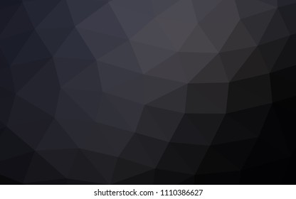 Dark Black vector polygon abstract polygon abstract. Colorful illustration in abstract style with gradient. The completely new template can be used for your brand book.