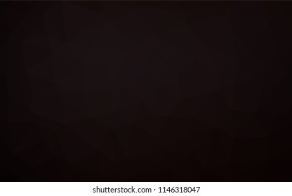 Dark Black vector polygon abstract backdrop. Geometric illustration in Origami style with gradient.  A completely new template for your business design.