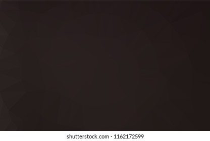 Dark Black vector polygon abstract layout. Glitter abstract illustration with an elegant design. The textured pattern can be used for background.