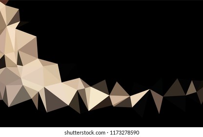 Dark Black vector polygon abstract backdrop. Shining illustration, which consist of triangles. The template can be used as a background for cell phones.