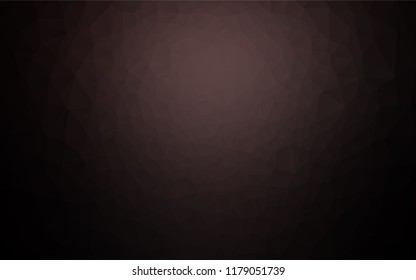 Dark Black vector polygon abstract background. Modern geometrical abstract illustration with gradient. The best triangular design for your business.