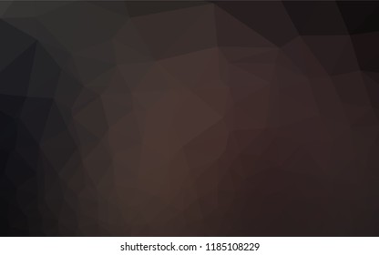 Dark Black vector polygon abstract layout. A sample with polygonal shapes. The polygonal design can be used for your web site.
