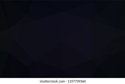 Dark Black vector polygon abstract backdrop. Colorful abstract illustration with gradient. The completely new template can be used for your brand book.