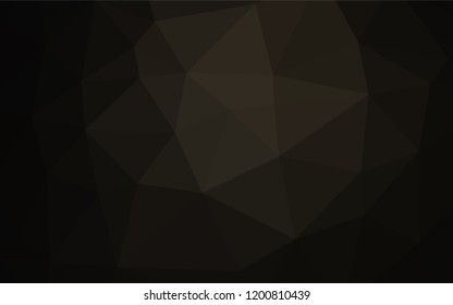 Dark Black vector polygon abstract background. Creative geometric illustration in Origami style with gradient. The polygonal design can be used for your web site.
