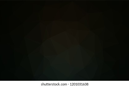Dark Black vector polygon abstract background. A sample with polygonal shapes. A completely new template for your business design.