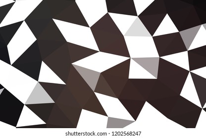Dark Black vector polygon abstract polygon abstract. A vague abstract illustration with gradient. Brand new design for your business.